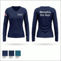 Memphis fire department Women's Long Sleeve V-neck Shirt - 1