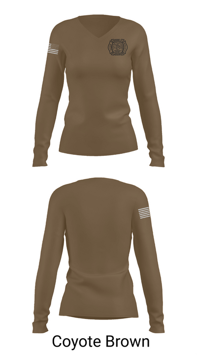 Engine 51 Ladder 29 Medic 18 Battalion 2 1889542 Women's Long Sleeve V-neck Shirt - 17