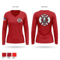 Ozan Rural Volunteer Fire Dept 88476782 Women's Long Sleeve V-neck Shirt - 1