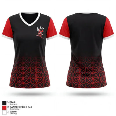 Hickory Hornets 66170430 Women's Short Sleeve V-neck Shirt - 1