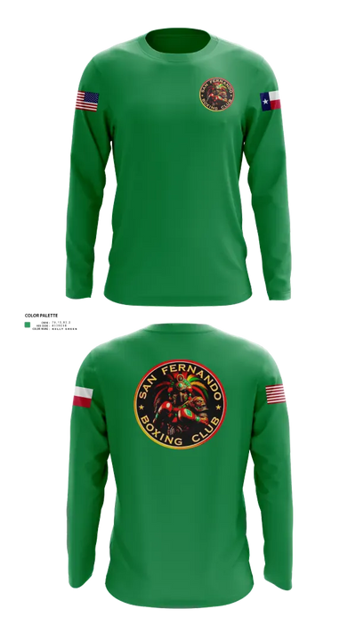 San Fernando Boxing Club 92427997 Long Sleeve Performance Shirt 210