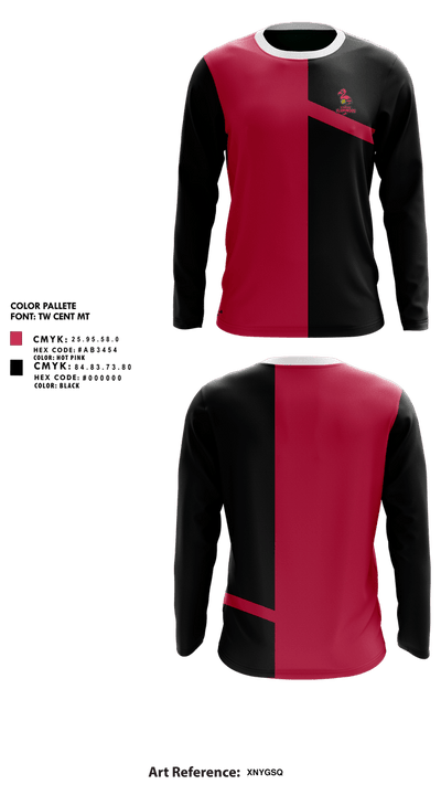Forge Flamingos 45699823 Long Sleeve Performance Shirt 1