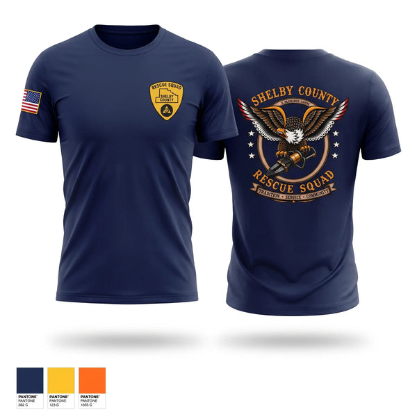 Short Sleeve Performance Shirt, Shelby County Rescue Squad, Fire Department, Teamtime, Team time, sublimation, custom sports apparel, team uniforms, spirit wear, spiritwear, sports uniforms, custom shirts, team store, custom team store, fundraiser sports, apparel fundraiser