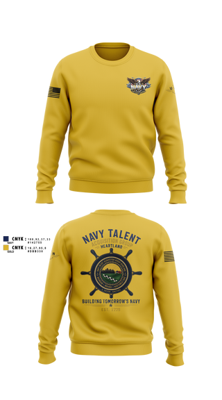 Crew Neck Sweatshirt, NTAG HEARTLAND 2026, Navy, Teamtime, Team time, sublimation, custom sports apparel, team uniforms, spirit wear, spiritwear, sports uniforms, custom shirts, team store, custom team store, fundraiser sports, apparel fundraiser