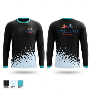 Long Sleeve Performance Shirt, TOMBÉE DU CIEL, Baseball, Teamtime, Team time, sublimation, custom sports apparel, team uniforms, spirit wear, spiritwear, sports uniforms, custom shirts, team store, custom team store, fundraiser sports, apparel fundraiser