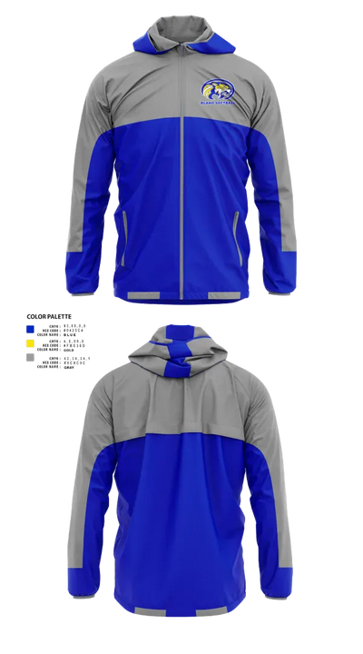 Bland High School Softball 1200236 Windbreaker - 10