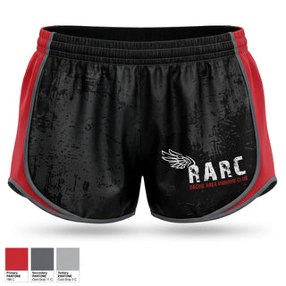 Womens Shorts, Racine Area Running Club, Spirit Store, Teamtime, Team time, sublimation, custom sports apparel, team uniforms, spirit wear, spiritwear, sports uniforms, custom shirts, team store, custom team store, fundraiser sports, apparel fundraiser