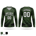 Indy Wild Women's Long Sleeve V-neck Shirt - 1