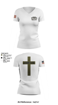 Warzone Church 33151394 Women's Short Sleeve V-neck Shirt - 2