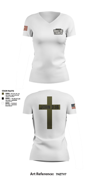 Womens Short Sleeve Vneck Shirt, Warzone Church, , Teamtime, Team time, sublimation, custom sports apparel, team uniforms, spirit wear, spiritwear, sports uniforms, custom shirts, team store, custom team store, fundraiser sports, apparel fundraiser