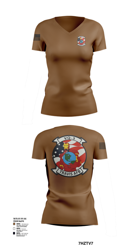 Womens Short Sleeve Vneck Shirt, VQ3 Det Travis, , Teamtime, Team time, sublimation, custom sports apparel, team uniforms, spirit wear, spiritwear, sports uniforms, custom shirts, team store, custom team store, fundraiser sports, apparel fundraiser