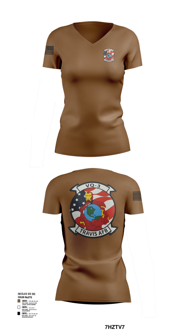 Womens Short Sleeve Vneck Shirt, VQ3 Det Travis, , Teamtime, Team time, sublimation, custom sports apparel, team uniforms, spirit wear, spiritwear, sports uniforms, custom shirts, team store, custom team store, fundraiser sports, apparel fundraiser