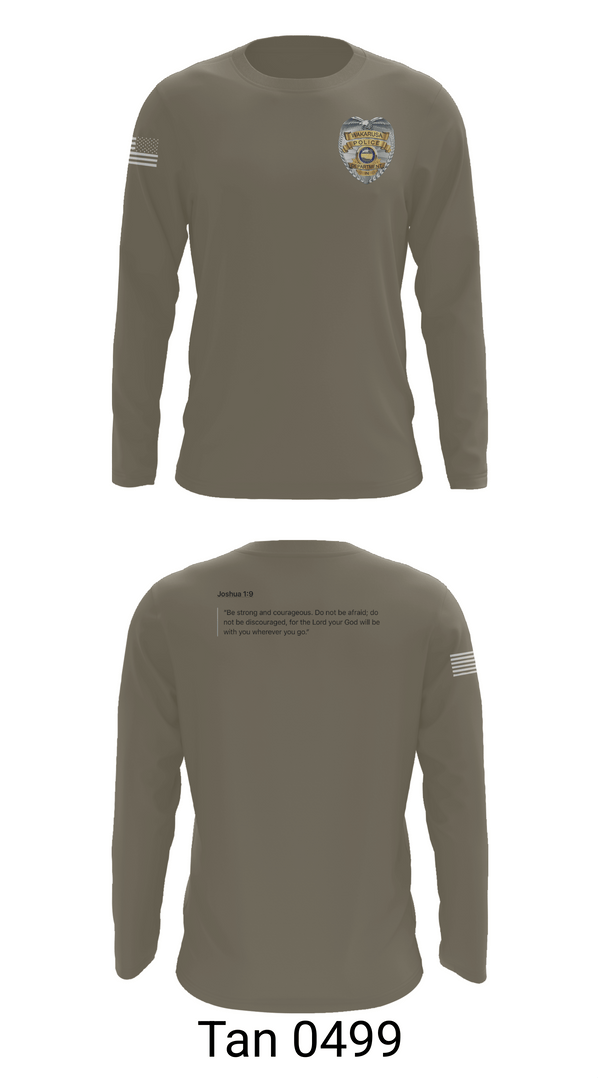 Long Sleeve Performance Shirt, Wakarusa, Police, Teamtime, Team time, sublimation, custom sports apparel, team uniforms, spirit wear, spiritwear, sports uniforms, custom shirts, team store, custom team store, fundraiser sports, apparel fundraiser