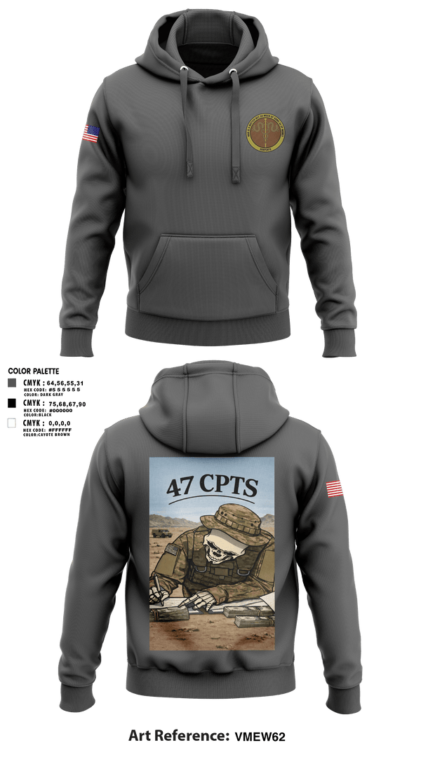 Hoodie, 47 CPTS, Air Force, Teamtime, Team time, sublimation, custom sports apparel, team uniforms, spirit wear, spiritwear, sports uniforms, custom shirts, team store, custom team store, fundraiser sports, apparel fundraiser