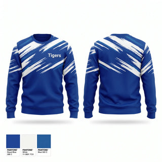 Crew Neck Sweatshirt, Tigers, Wrestling, Teamtime, Team time, sublimation, custom sports apparel, team uniforms, spirit wear, spiritwear, sports uniforms, custom shirts, team store, custom team store, fundraiser sports, apparel fundraiser