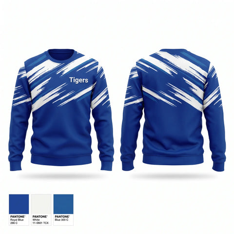 Crew Neck Sweatshirt, Tigers, Wrestling, Teamtime, Team time, sublimation, custom sports apparel, team uniforms, spirit wear, spiritwear, sports uniforms, custom shirts, team store, custom team store, fundraiser sports, apparel fundraiser