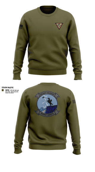 Crew Neck Sweatshirt, Aircraft Recovery, Marines, Teamtime, Team time, sublimation, custom sports apparel, team uniforms, spirit wear, spiritwear, sports uniforms, custom shirts, team store, custom team store, fundraiser sports, apparel fundraiser