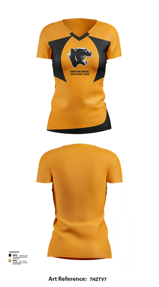 Womens Short Sleeve Vneck Shirt, Edmeston Central High School Cheer, Cheer, Teamtime, Team time, sublimation, custom sports apparel, team uniforms, spirit wear, spiritwear, sports uniforms, custom shirts, team store, custom team store, fundraiser sports, apparel fundraiser