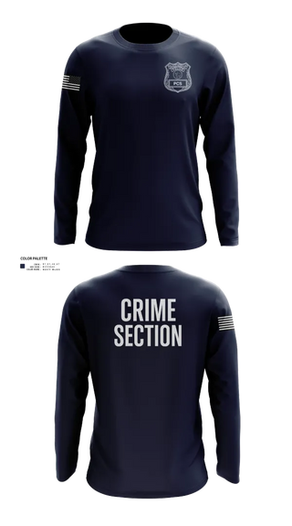 Long Sleeve Performance Shirt, 5th PCT Crime Section, , Teamtime, Team time, sublimation, custom sports apparel, team uniforms, spirit wear, spiritwear, sports uniforms, custom shirts, team store, custom team store, fundraiser sports, apparel fundraiser