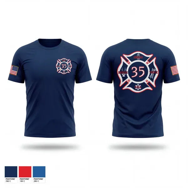 Short Sleeve Performance Shirt, Saxton Vol Fire Company, EMS/EMT, Teamtime, Team time, sublimation, custom sports apparel, team uniforms, spirit wear, spiritwear, sports uniforms, custom shirts, team store, custom team store, fundraiser sports, apparel fundraiser