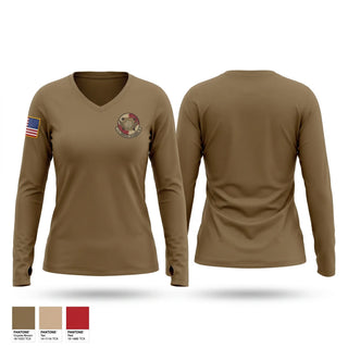 Womens Long Sleeve Vneck Shirt, 111 LRS, Air Force, Teamtime, Team time, sublimation, custom sports apparel, team uniforms, spirit wear, spiritwear, sports uniforms, custom shirts, team store, custom team store, fundraiser sports, apparel fundraiser