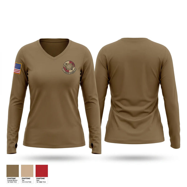 Womens Long Sleeve Vneck Shirt, 111 LRS, Air Force, Teamtime, Team time, sublimation, custom sports apparel, team uniforms, spirit wear, spiritwear, sports uniforms, custom shirts, team store, custom team store, fundraiser sports, apparel fundraiser