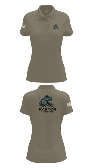 Womens Short Sleeve Performance Polo, Raptor Roofing, , Teamtime, Team time, sublimation, custom sports apparel, team uniforms, spirit wear, spiritwear, sports uniforms, custom shirts, team store, custom team store, fundraiser sports, apparel fundraiser