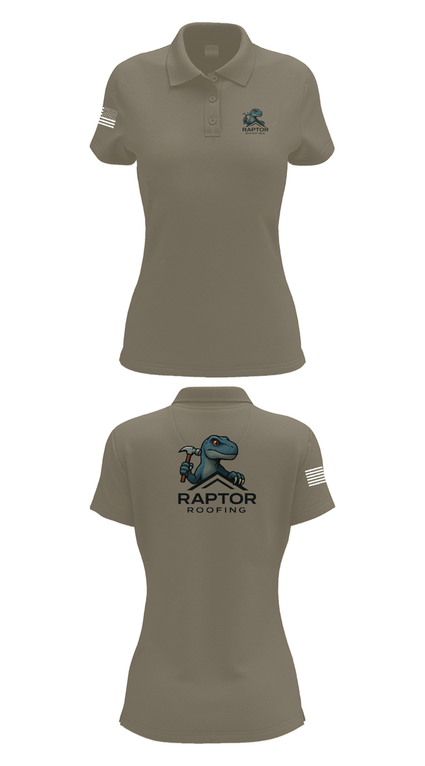 Womens Short Sleeve Performance Polo, Raptor Roofing, , Teamtime, Team time, sublimation, custom sports apparel, team uniforms, spirit wear, spiritwear, sports uniforms, custom shirts, team store, custom team store, fundraiser sports, apparel fundraiser