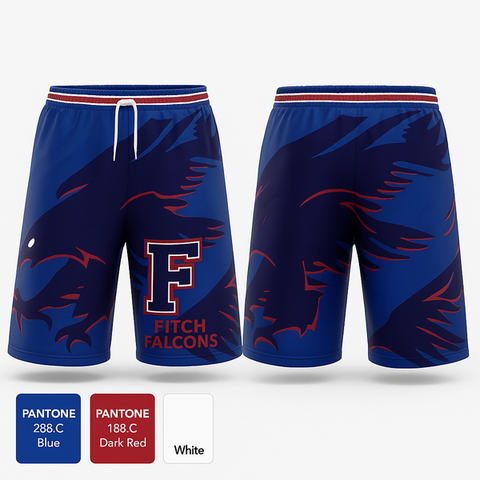 Athletic Shorts With Pockets, Fitch Falcons, Women's Soccer, Teamtime, Team time, sublimation, custom sports apparel, team uniforms, spirit wear, spiritwear, sports uniforms, custom shirts, team store, custom team store, fundraiser sports, apparel fundraiser