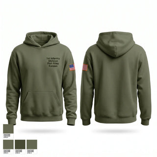 Hoodie, 1st infantry division fort Riley Kansas, Bowling, Teamtime, Team time, sublimation, custom sports apparel, team uniforms, spirit wear, spiritwear, sports uniforms, custom shirts, team store, custom team store, fundraiser sports, apparel fundraiser
