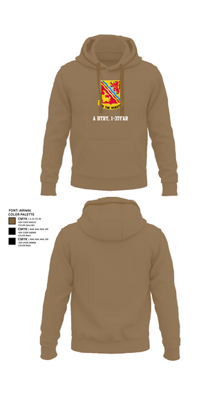 Hoodie, A BTRY, 1-37FAR, , Teamtime, Team time, sublimation, custom sports apparel, team uniforms, spirit wear, spiritwear, sports uniforms, custom shirts, team store, custom team store, fundraiser sports, apparel fundraiser