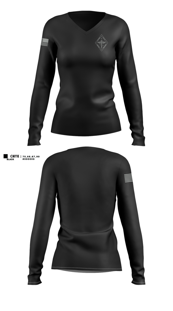 Womens Long Sleeve Vneck Shirt, SRT, Police, Teamtime, Team time, sublimation, custom sports apparel, team uniforms, spirit wear, spiritwear, sports uniforms, custom shirts, team store, custom team store, fundraiser sports, apparel fundraiser
