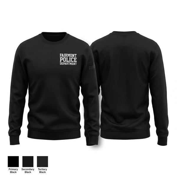Crew Neck Sweatshirt, Fairmont Police Department, Police, Teamtime, Team time, sublimation, custom sports apparel, team uniforms, spirit wear, spiritwear, sports uniforms, custom shirts, team store, custom team store, fundraiser sports, apparel fundraiser