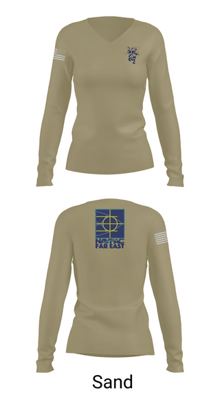 Womens Long Sleeve Vneck Shirt, PWD MISAWA, , Teamtime, Team time, sublimation, custom sports apparel, team uniforms, spirit wear, spiritwear, sports uniforms, custom shirts, team store, custom team store, fundraiser sports, apparel fundraiser