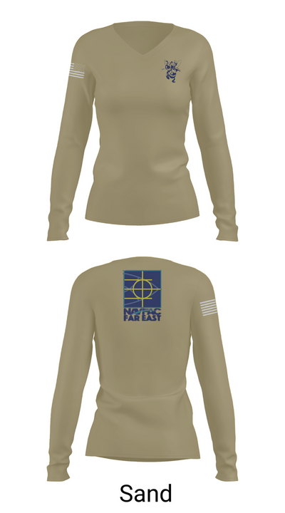 PWD MISAWA 91537594 Women's Long Sleeve V-neck Shirt - 92