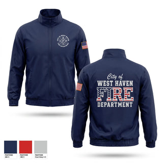 Windbreaker, City of West Haven Fire Department, Fire Department, Teamtime, Team time, sublimation, custom sports apparel, team uniforms, spirit wear, spiritwear, sports uniforms, custom shirts, team store, custom team store, fundraiser sports, apparel fundraiser