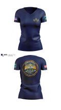 COMSUBPAC CPOA 46218356 Women's Short Sleeve V-neck Shirt - 3