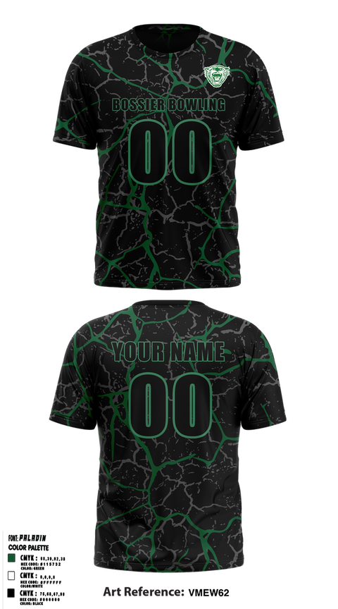 Short Sleeve Performance Shirt, Bossier Bowling, Bowling, Teamtime, Team time, sublimation, custom sports apparel, team uniforms, spirit wear, spiritwear, sports uniforms, custom shirts, team store, custom team store, fundraiser sports, apparel fundraiser