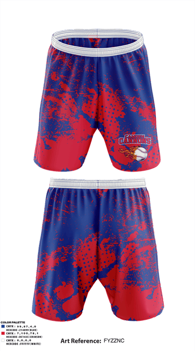 Camden Cannons 84043465 Athletic Shorts With Pockets - 1