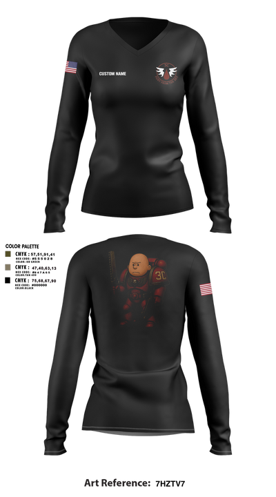 CCo, 1-508PIR (OG) Women's Long Sleeve V-neck Shirt - 19