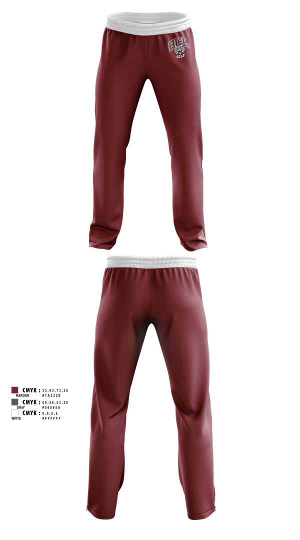 Sweatpants, Bishop Conaty - Our Lady of Loretto Golf, Golf, Teamtime, Team time, sublimation, custom sports apparel, team uniforms, spirit wear, spiritwear, sports uniforms, custom shirts, team store, custom team store, fundraiser sports, apparel fundraiser