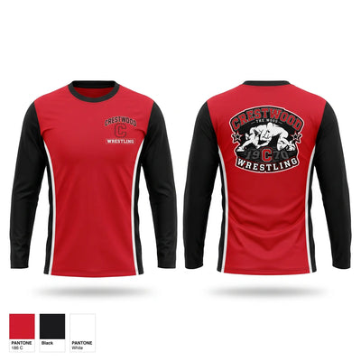 CRESTWOOD comets Long Sleeve Performance Shirt - 1