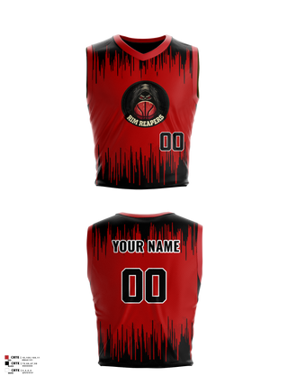 Mens Reversible Basketball Jersey, Rim Reapers, Men's Basketball, Teamtime, Team time, sublimation, custom sports apparel, team uniforms, spirit wear, spiritwear, sports uniforms, custom shirts, team store, custom team store, fundraiser sports, apparel fundraiser