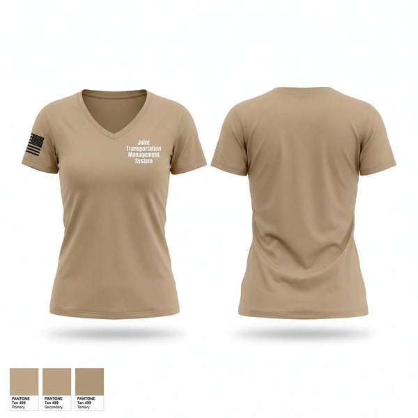 Womens Short Sleeve Vneck Shirt, Joint Transportation Management System, Air Force, Teamtime, Team time, sublimation, custom sports apparel, team uniforms, spirit wear, spiritwear, sports uniforms, custom shirts, team store, custom team store, fundraiser sports, apparel fundraiser