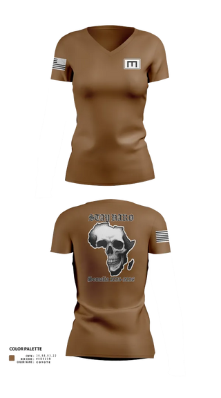 Womens Short Sleeve Vneck Shirt, 180th ESC, Army, Teamtime, Team time, sublimation, custom sports apparel, team uniforms, spirit wear, spiritwear, sports uniforms, custom shirts, team store, custom team store, fundraiser sports, apparel fundraiser