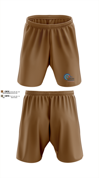 Athletic Shorts With Pockets, Climate Solutions Air conditioning & Refrigeration LLC, , Teamtime, Team time, sublimation, custom sports apparel, team uniforms, spirit wear, spiritwear, sports uniforms, custom shirts, team store, custom team store, fundraiser sports, apparel fundraiser