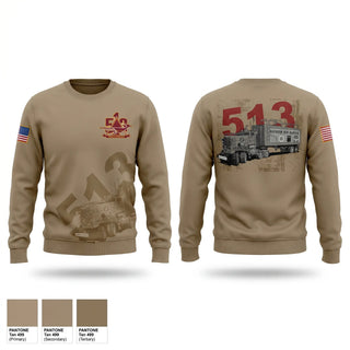 Crew Neck Sweatshirt, 513th Transportation Company, Army, Teamtime, Team time, sublimation, custom sports apparel, team uniforms, spirit wear, spiritwear, sports uniforms, custom shirts, team store, custom team store, fundraiser sports, apparel fundraiser