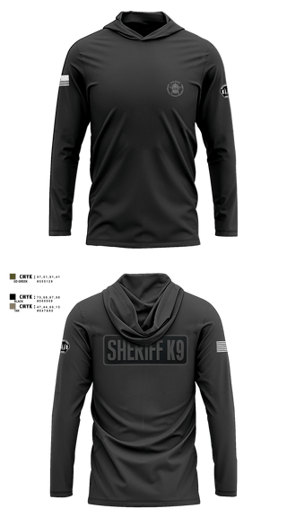 Long Sleeve Shooting Shirt, Montgomery County Sheriff’s Office K9 Unit, Police, Teamtime, Team time, sublimation, custom sports apparel, team uniforms, spirit wear, spiritwear, sports uniforms, custom shirts, team store, custom team store, fundraiser sports, apparel fundraiser