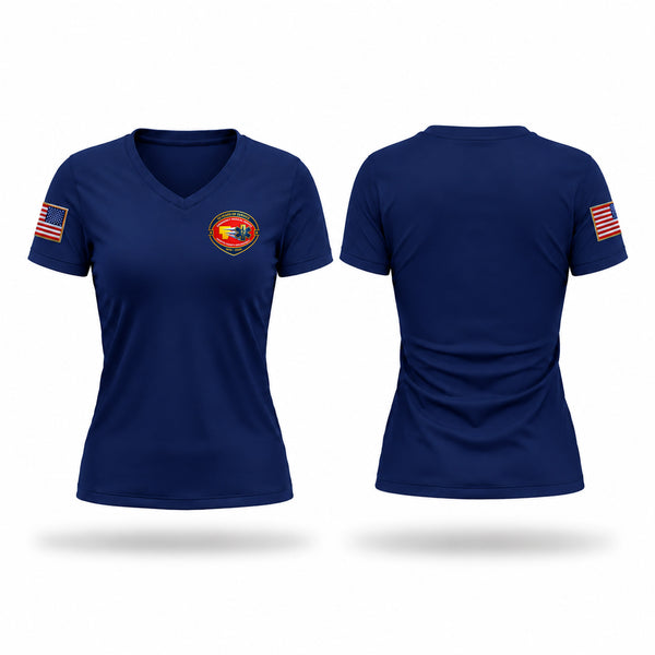 Womens Short Sleeve Vneck Shirt, Fayette County EMS District, EMS/EMT, Teamtime, Team time, sublimation, custom sports apparel, team uniforms, spirit wear, spiritwear, sports uniforms, custom shirts, team store, custom team store, fundraiser sports, apparel fundraiser