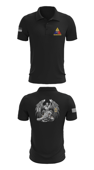 Short Sleeve Performance Polo, HHC BDE, 1AD CAB, Army, Teamtime, Team time, sublimation, custom sports apparel, team uniforms, spirit wear, spiritwear, sports uniforms, custom shirts, team store, custom team store, fundraiser sports, apparel fundraiser